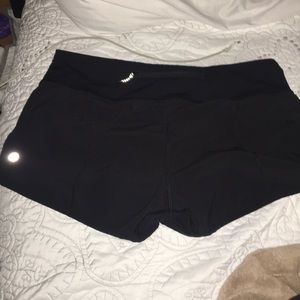 Black Lululemon speed shorts